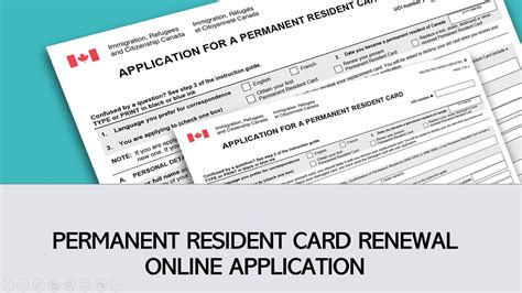 permanent resident card renewal online.